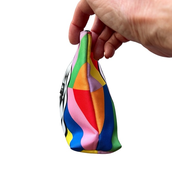 LAKWENA for CLINIQUE Clutch Makeup Bag Travel Graphic Mod Colorblock Zippered - Picture 3 of 6